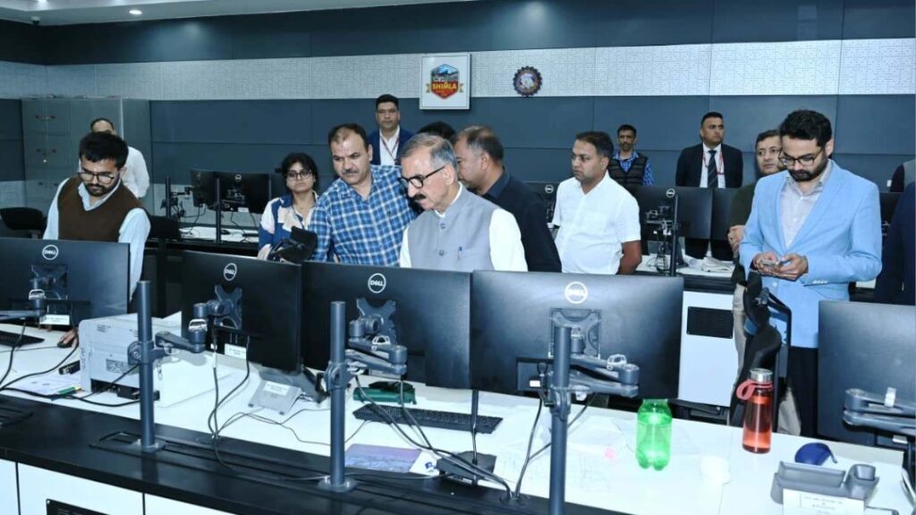 Sukhu conducts surprise inspection of ICCC and SEOC HIMACHAL HEADLINES