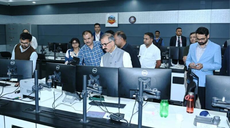 Sukhu conducts surprise inspection of ICCC and SEOC HIMACHAL HEADLINES