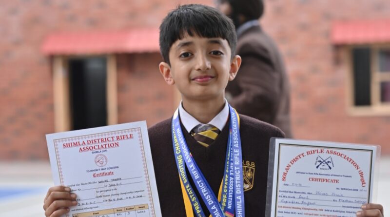 Five golds at 10: AHSB's Shivas making his mark in shooting HIMACHAL HEADLINES