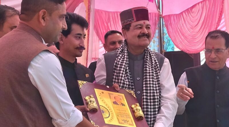 Junga tehsil receives new ambulance, keys handed over by Harsh Mahajan HIMACHAL HEADLINES
