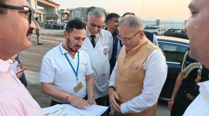 Governor inspects NH-205 four laning work ahead of President’s visit to AIIMS Bilaspur HIMACHAL HEADLINES