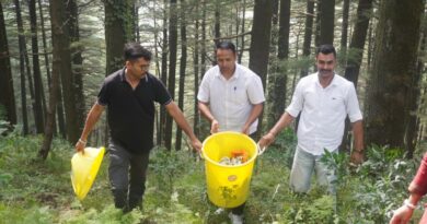 First Armed Corps Junga launched a cleanliness drive at the tourist spot Chail HIMACHAL HEADLINES