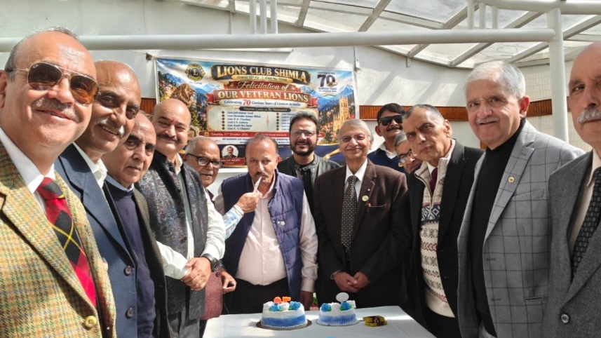 Lions Club Shimla Celebrates 70 Glorious Years of Lionism in India, 12 Senior Lions Honoured HIMACHAL HEADLINES
