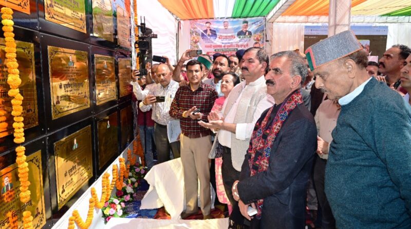 Sukhu dedicates 28 development projects worth 232.93 Cr for Rampur