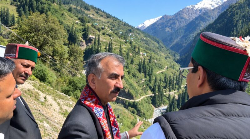 Sukhu directs to reopen Janglik Road within ten days HIMACHAL HEADLINES