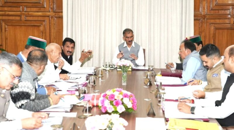 Himachal Cabinet Decisions