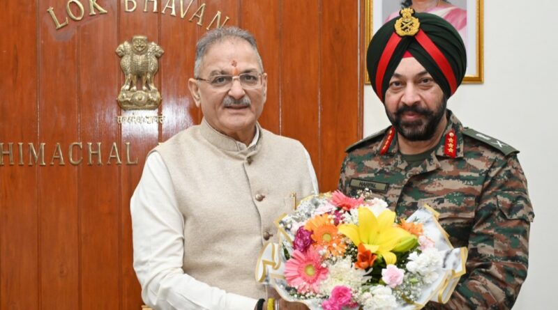 DG Border Road Organization calls on Governor HIMACHAL HEADLINES