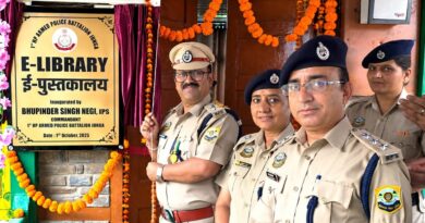 Modern e-library inaugurated at Junga Police Battalion, youth to get free facility HIMACHAL HEADLINES